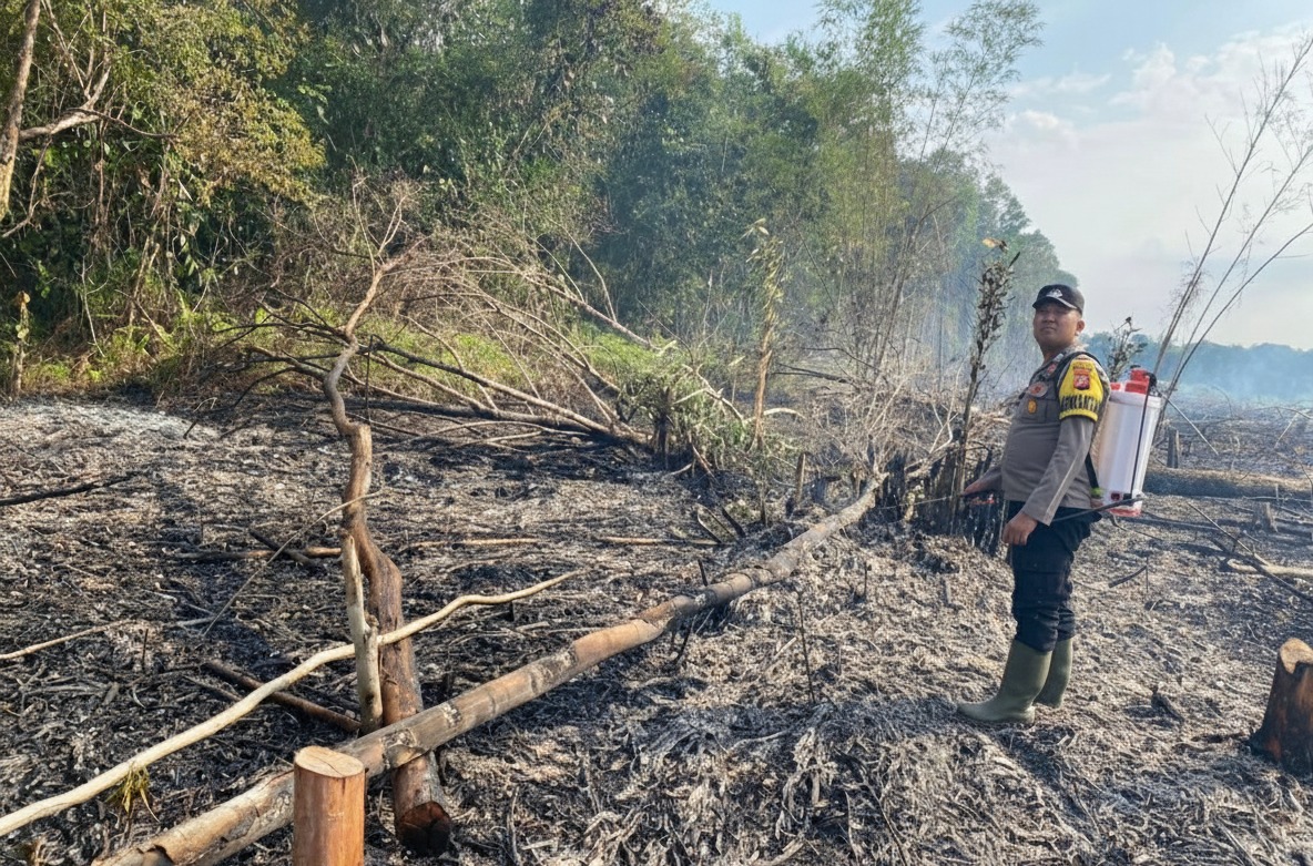 Polsek Toba Verifikasi Empat Hotspot Terpantau SNPP, Pastikan Api Padam dan Aktivitas Warga Terkendali