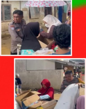 Polri Salurkan Bantuan Sembako untuk Warga Terdampak Banjir Bandang di Gurun Laweh
