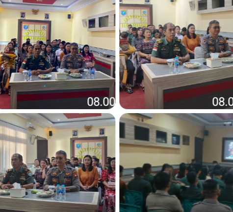 Natal Penuh Makna, Polres Sanggau Hadiri Perayaan Bersama Kasad