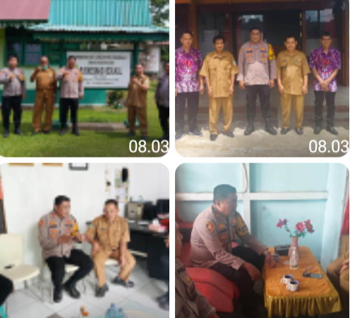 Kapolsek Mukok Perkuat Sinergi Lintas Sektor, Jalin Silaturahmi dengan Puskesmas dan Pemerintah Desa