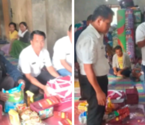 Pemerintah Taput menyerahkan Bantuan Sosial