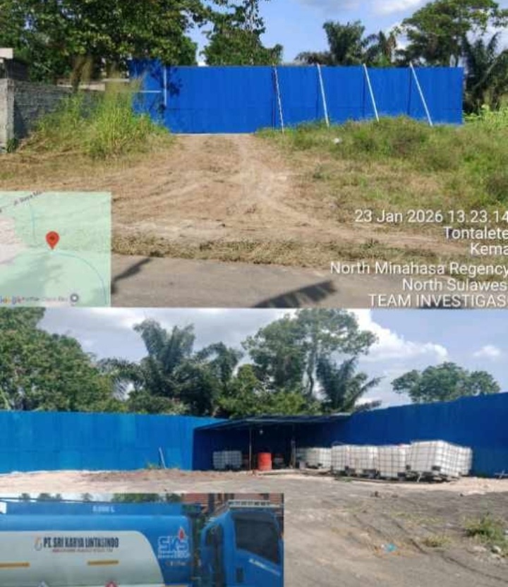 Gudang Penimbunan BBM Ilegal di Minahasa Utara Disorot, Diduga Melibatkan Nama Ketua LIN