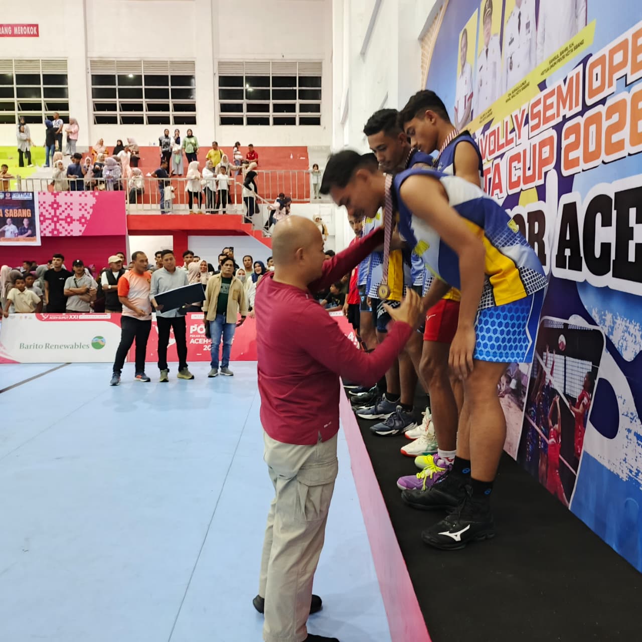 Kapolres Sabang Hadiri Penutupan Turnamen Voli Semi Open Walikota Cup 2026 Bertema “Charity For Aceh”