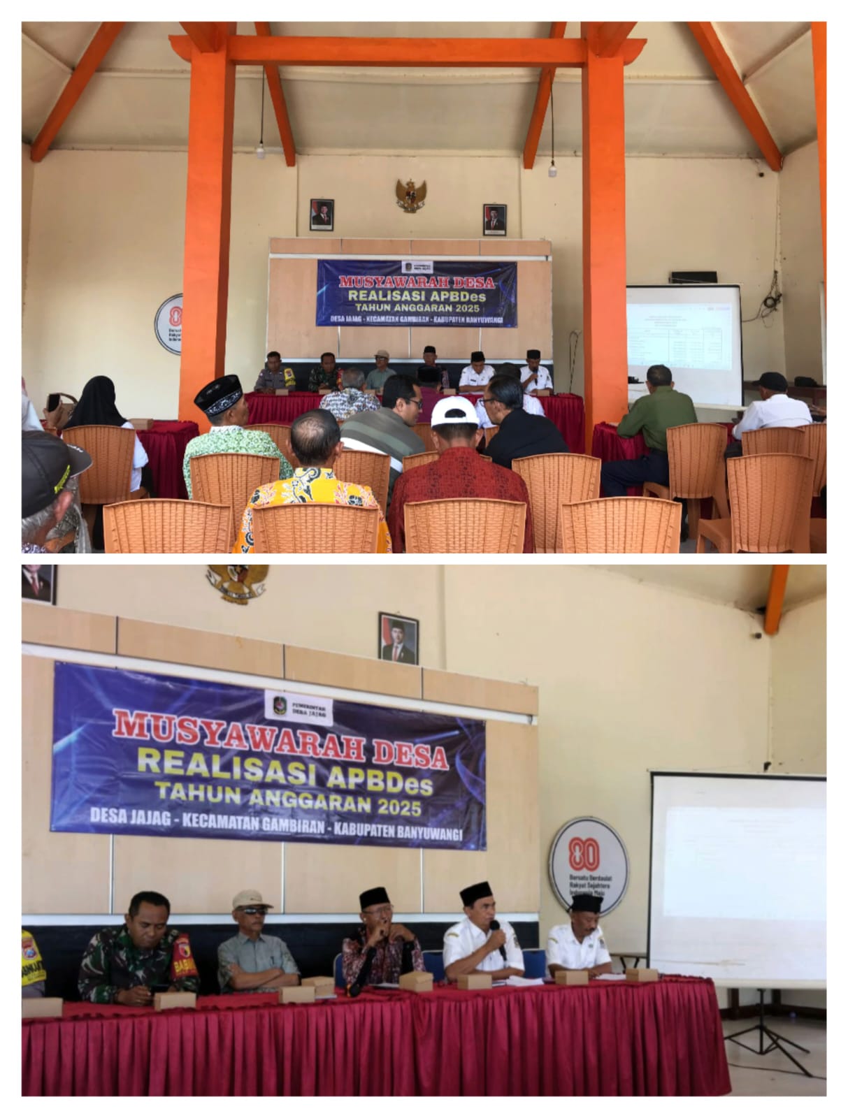 Perkuat Transparansi Anggaran, Babinsa Desa Jajag Kawal Musdes Realisasi APBDes TA. 2025