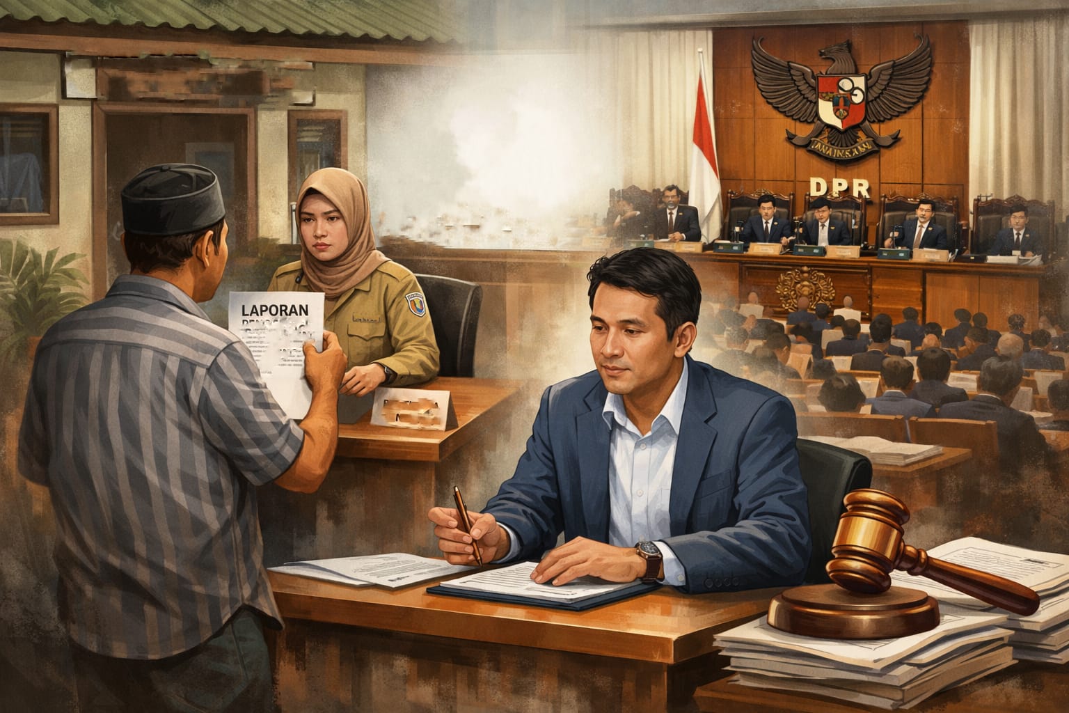 Warga Desa Sabatang Bongkar Dugaan Kejanggalan Serius Pengelolaan Anggaran Desa, Lapor Bupati Halsel, DPR, hingga Ombudsman RI