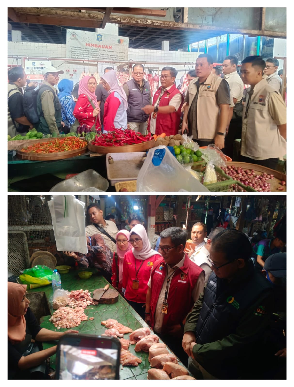 SIDAK Sejumlah Pasar di Surabaya,Jelang Ramadhan Satgas Pangan Polda Jatim