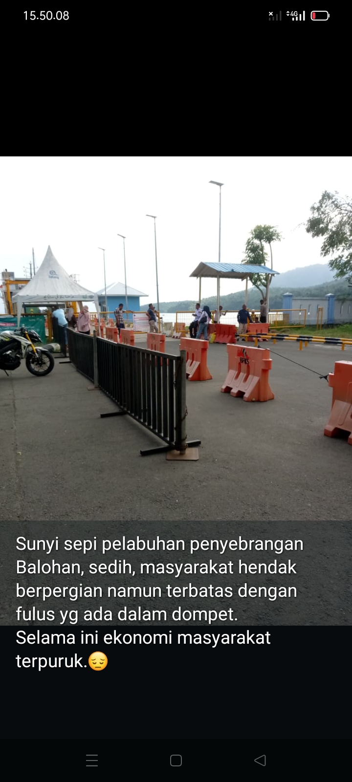 Pelabuhan Penyebrangan Balohan Sabang Sepi, Penumpang Lenggang, Ekonomi Masyarakat Terpuruk
