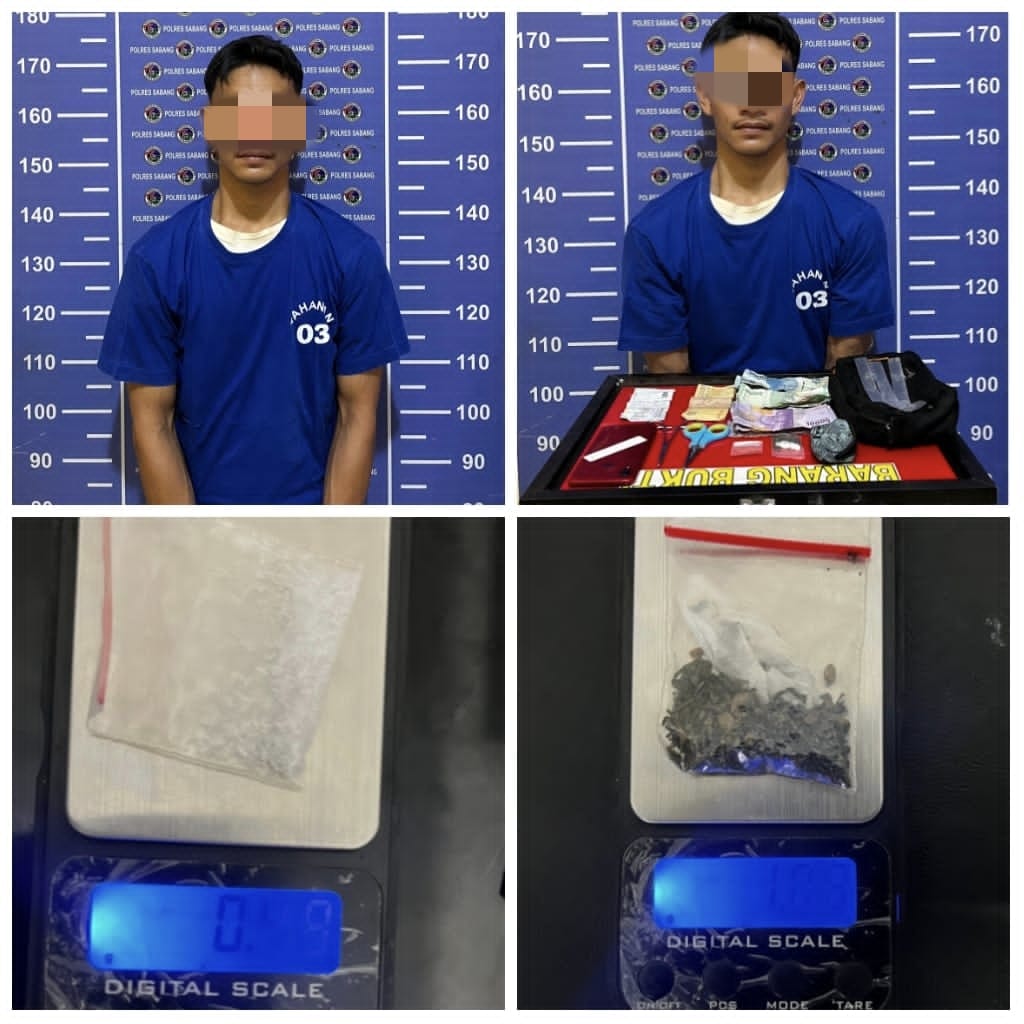 Satres Narkoba Polres Sabang Tangkap Pelaku Sabu dan Ganja
