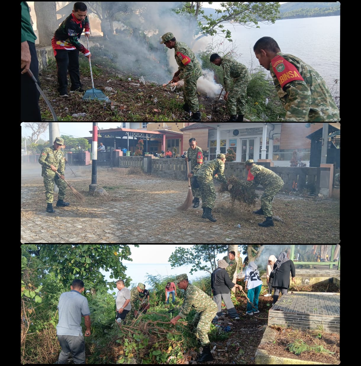 Wujudkan Sabang Bersih dan Asri, Kodim 0112/Sabang Ikut Serta Karya Bakti Massal Kota Sabang
