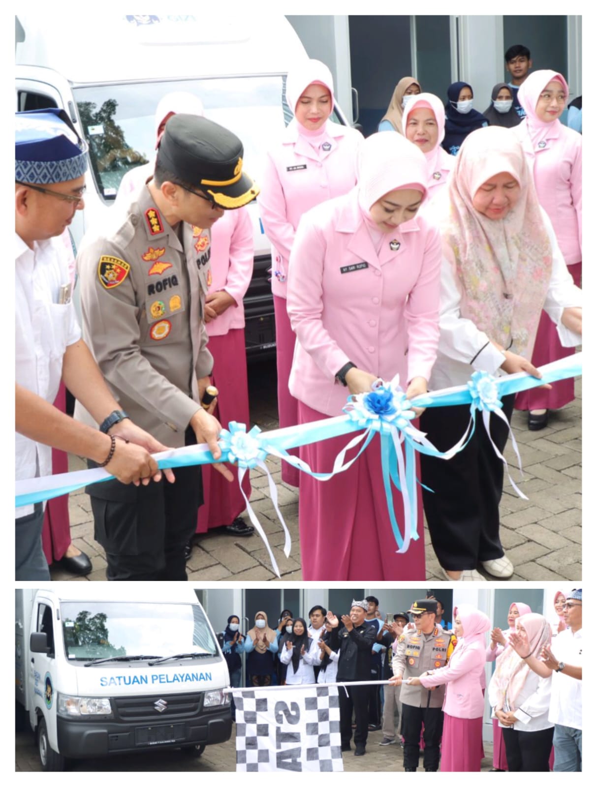 Kapolresta Kombes Pol Dr. Rofiq Ripto Himawan, S.I.K., S.H., M.H. Launching SPPG Banyuwangi 2 di Genteng Kulon