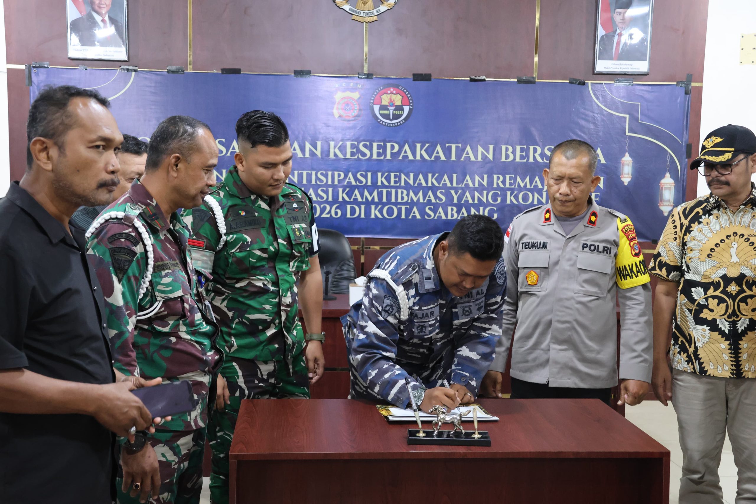 Polres Sabang Gelar Sosialisasi dan Teken Kesepakatan Bersama Antisipasi Kenakalan Remaja Tahun 2026