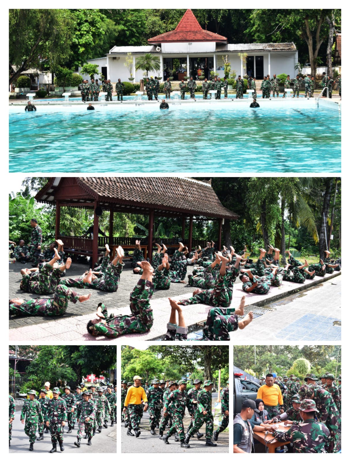 Merawat Kesiapan Prajurit Teritorial, Kodim 0825/Banyuwangi Laksanakan Penilaian Siap Jasmani Militer (PSJM)