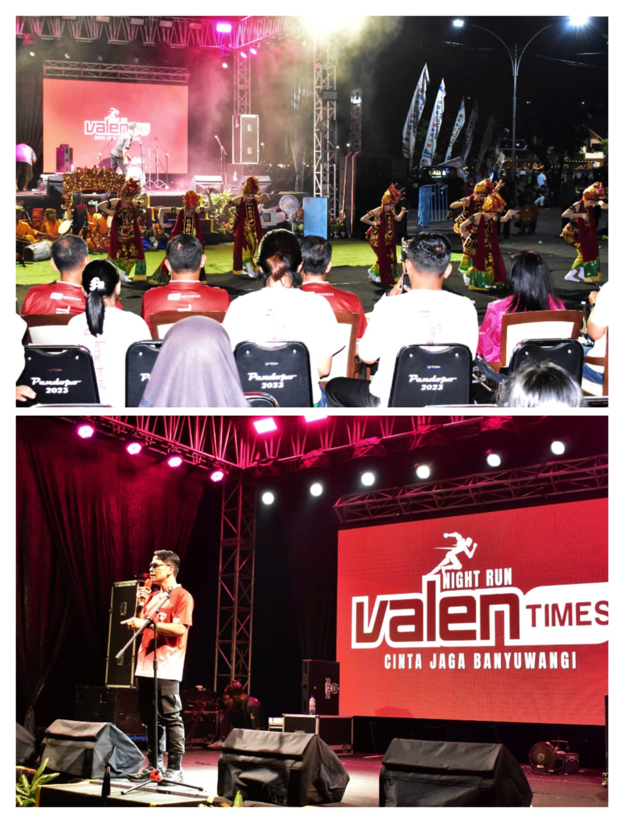 Kasdim 0825/Banyuwangi Hadiri ValenTimes Night Run 2026: Cinta Berlari, Kebersamaan Menggema di Pantai Boom