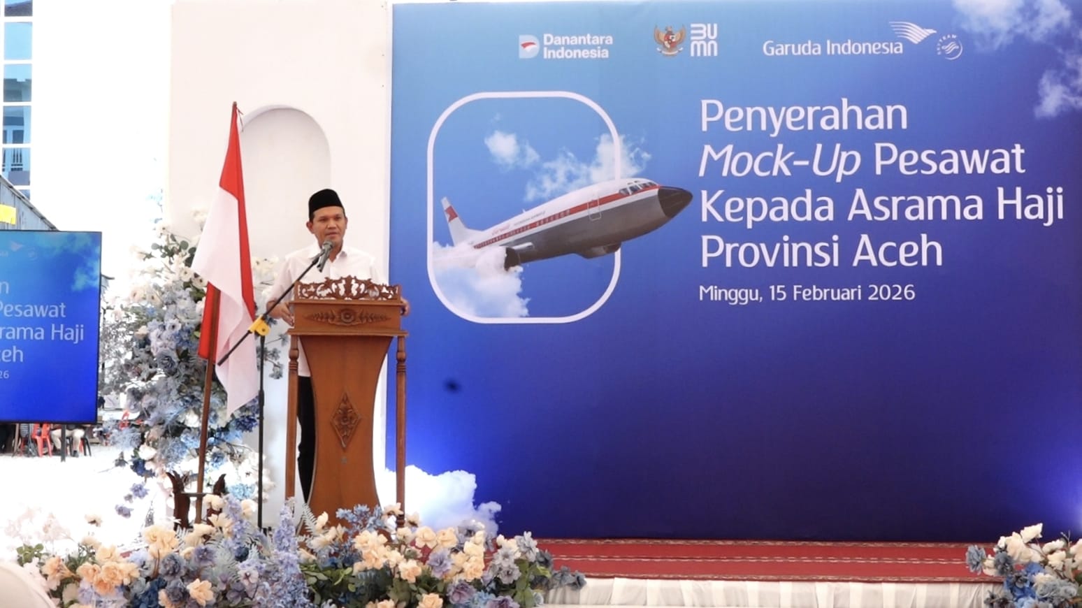 Kapolda Aceh Hadiri Peresmian dan Penyerahan Mock-Up Pesawat Garuda Indonesia serta Gedung A2 Grand Misfalah Asrama Haji Kelas I Aceh*