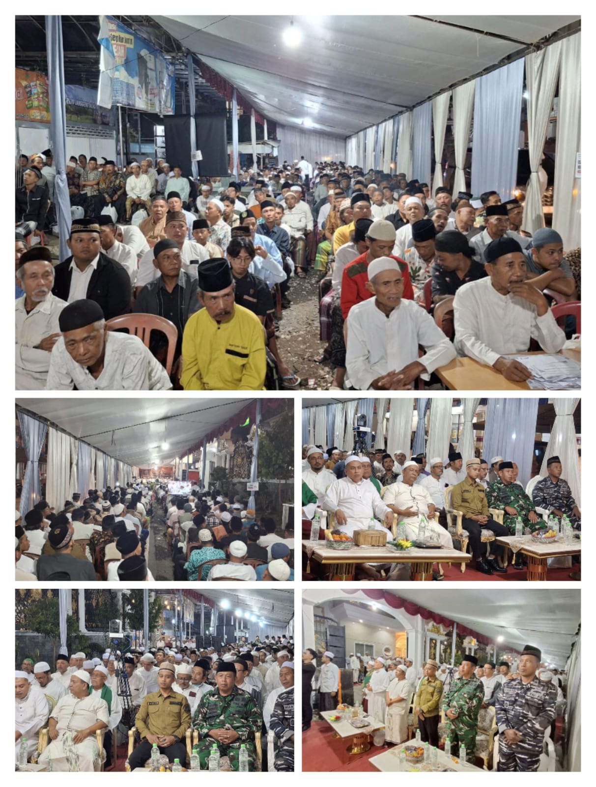 Pererat Ukhuwah Menjelang Ramadhan, Kasdim 0825/Banyuwangi Hadiri Haul Al Habib Alwi Bin Ali Al Haddar di Genteng