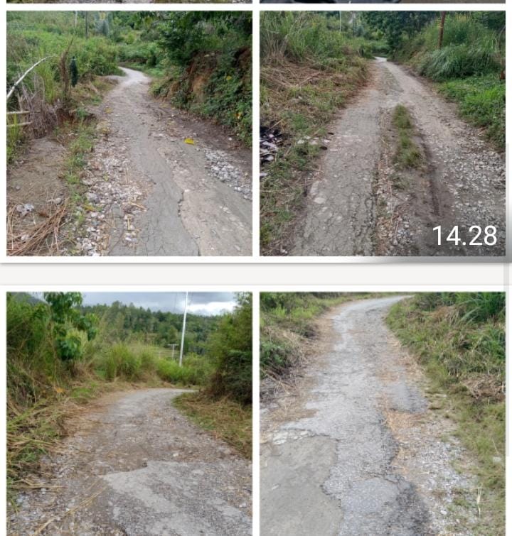 Serius, Masyarakat Minta Bupati Toba Tinjau Salah Satu Jalan di Desa Sintong Marnipi Kecamatan Laguboti.