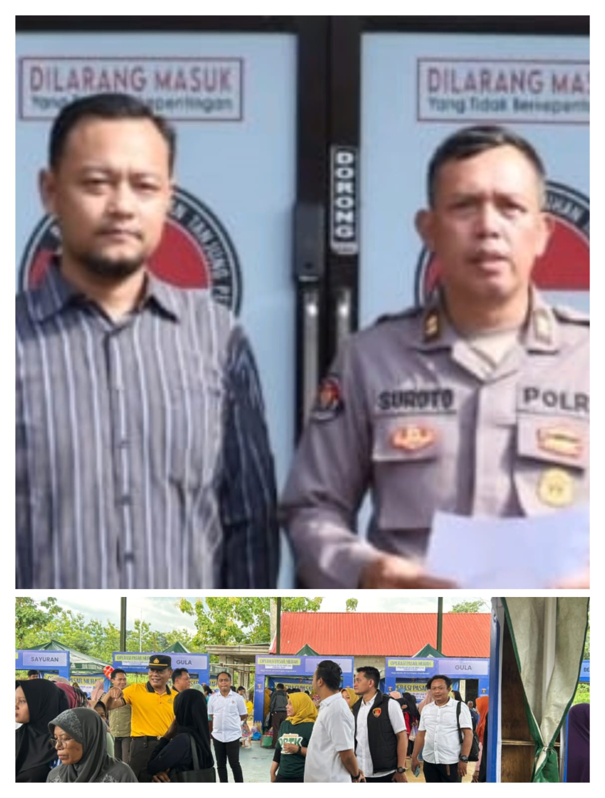 Sinergi Polres Ngawi dengan Pemkab Beri Pendampingan Operasi Pasar Murah