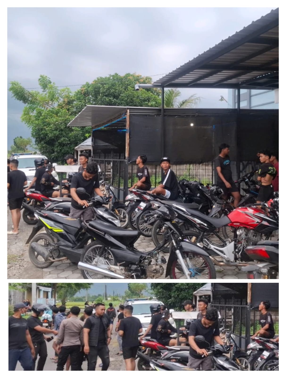 Polres Probolinggo Bubarkan Balap Liar di Besuk, 21 Unit Motor Diamankan