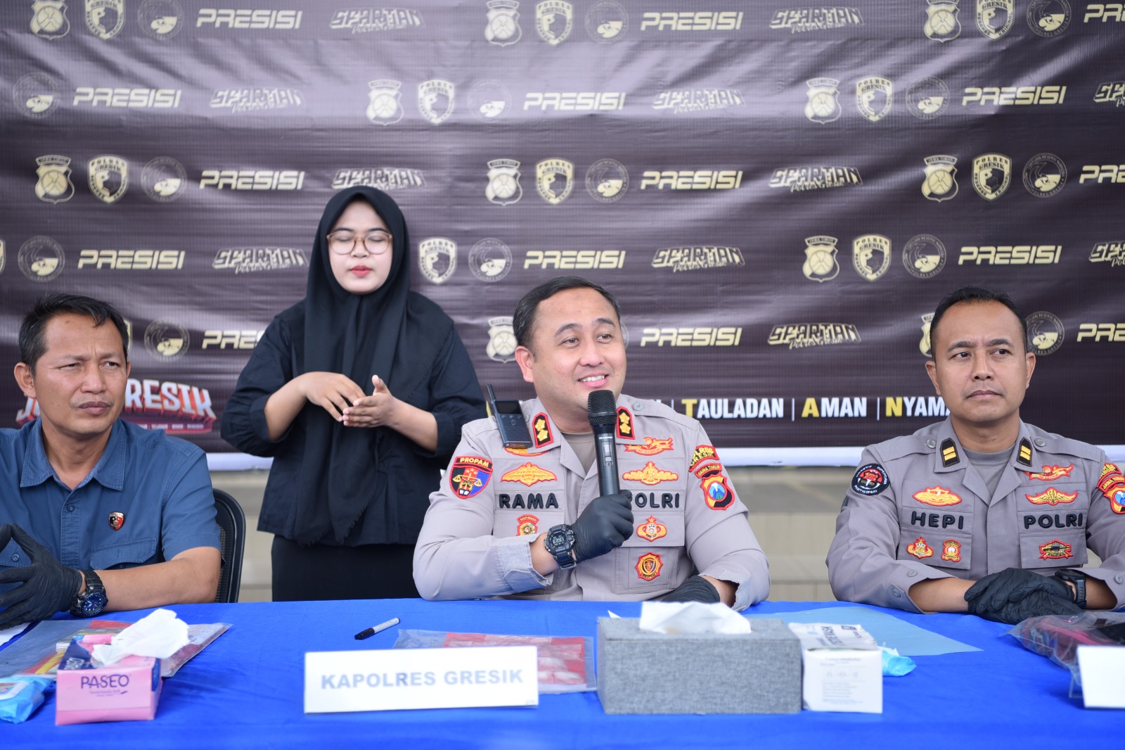 Kapolres Gresik : Kami Tidak Akan Memberi Ruang Bagi Pelaku Narkoba*