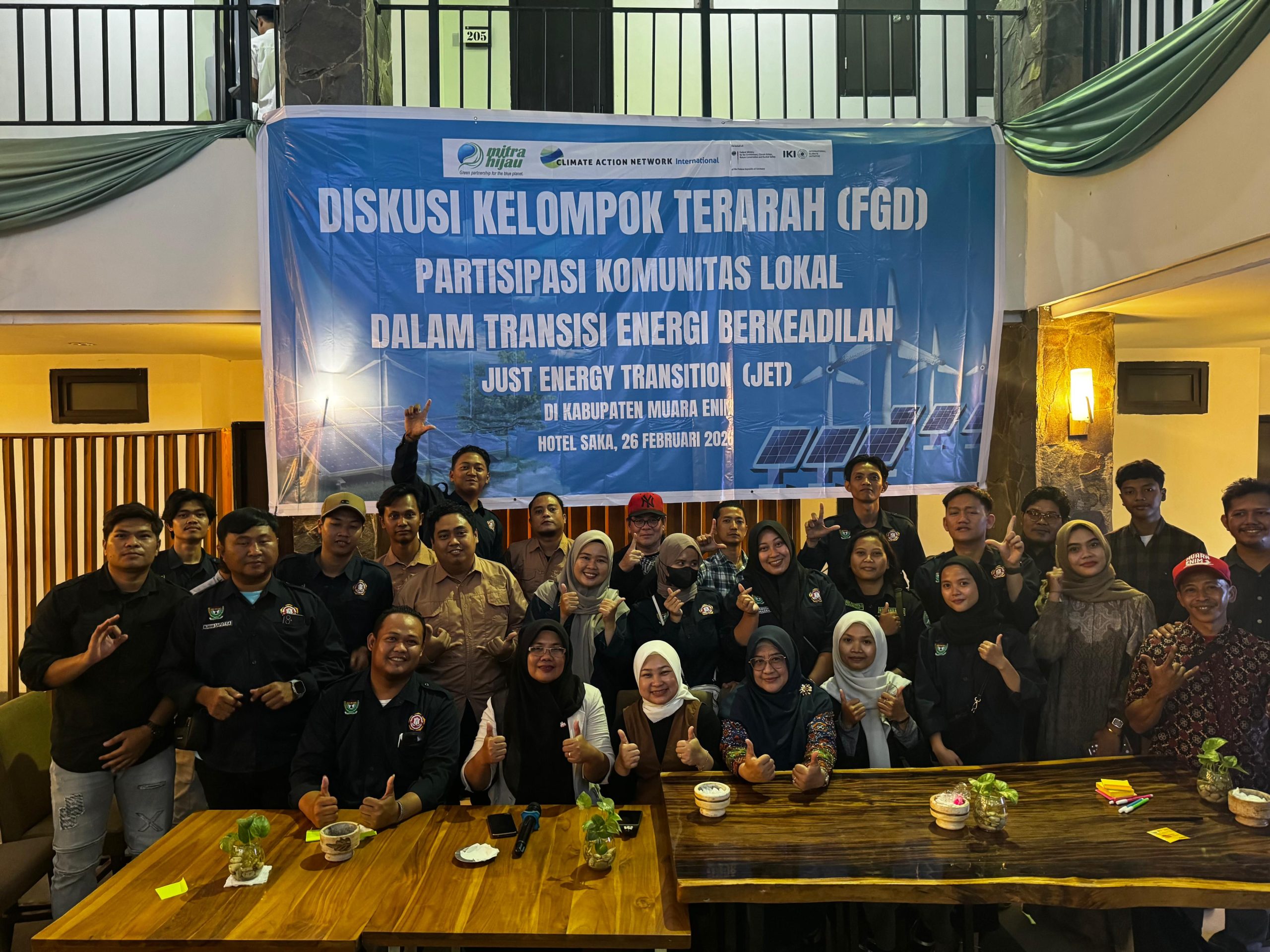 Pemuda Muara Enim Didorong Siap Hadapi Era Pasca Tambang melalui Diskusi Transisi Energi Berkeadilan