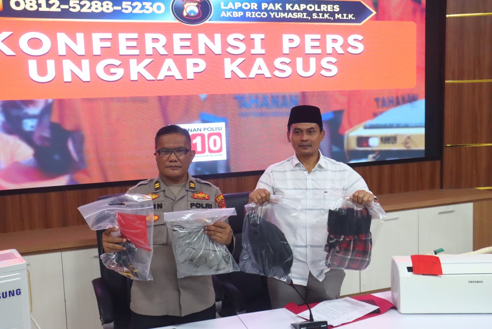 Polres Probolinggo Kota Amankan Tersangka Spesialis Pembobol Sekolah dan Perkantoran*