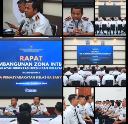 Lapas Banyuwangi Gelar Rapat Koordinasi Strategis Persiapan WBBM