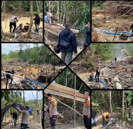 Polsek Tayan Hulu Tertibkan PETI di Hulu Sungai Tayan, Tegaskan Komitmen Lindungi Sumber Air Warga