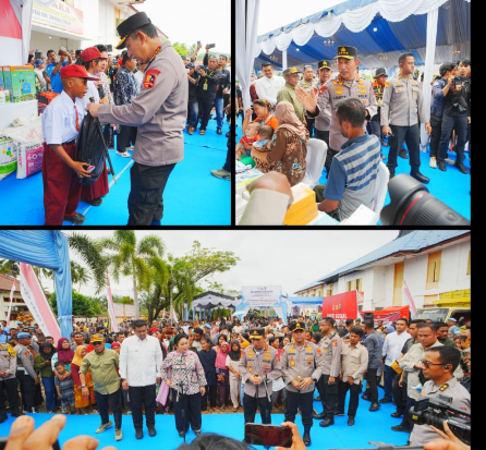 Tinjau Hunian Sementara Korban Bencana di Tapteng, Kapolri-Ketua Komisi IV Salurkan 16 Truk Bantuan Kemanusiaan