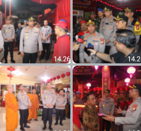 Kapolres Metro Jakbar Tinjau Kesiapan Pengamanan Imlek 2026, 453 Personel Disiagakan di 42 Vihara