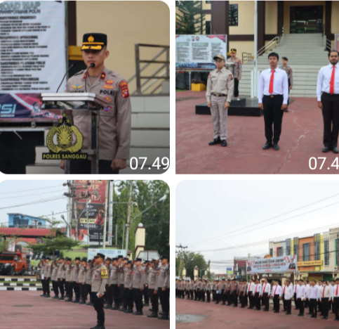 Apel Pagi Polres Sanggau, Wakapolres Ingatkan Integritas dan Bahaya Judi Online