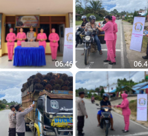 Polsek Beduai Tebar Kepedulian Ramadhan, Ratusan Takjil Dibagikan kepada Warga di Jalan Raya Malindo