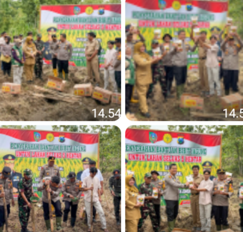 Perkuat Ketahanan Pangan Nasional, Kapolres Jombang Serahkan Bantuan Bibit Jagung untuk 5 Hektare Lahan*