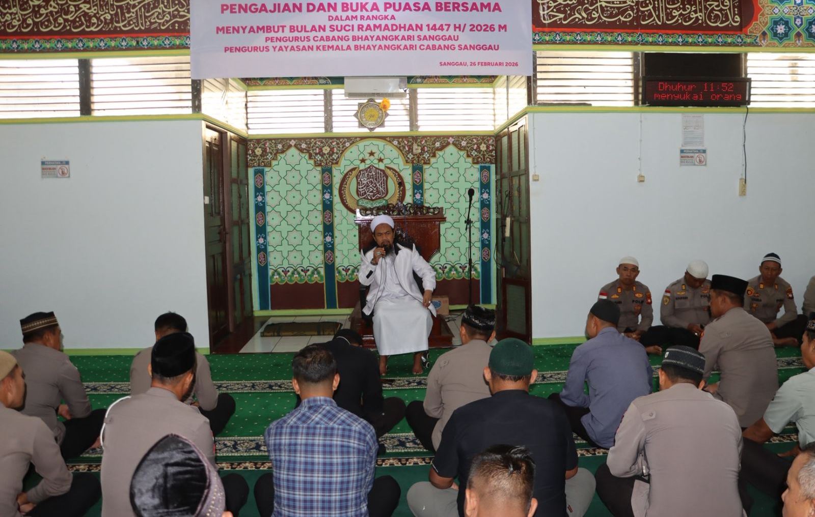 Perkuat Integritas dan Spiritualitas, Polres Sanggau Gelar Safari Dakwah Bersama KH Abdurohman Yusuf