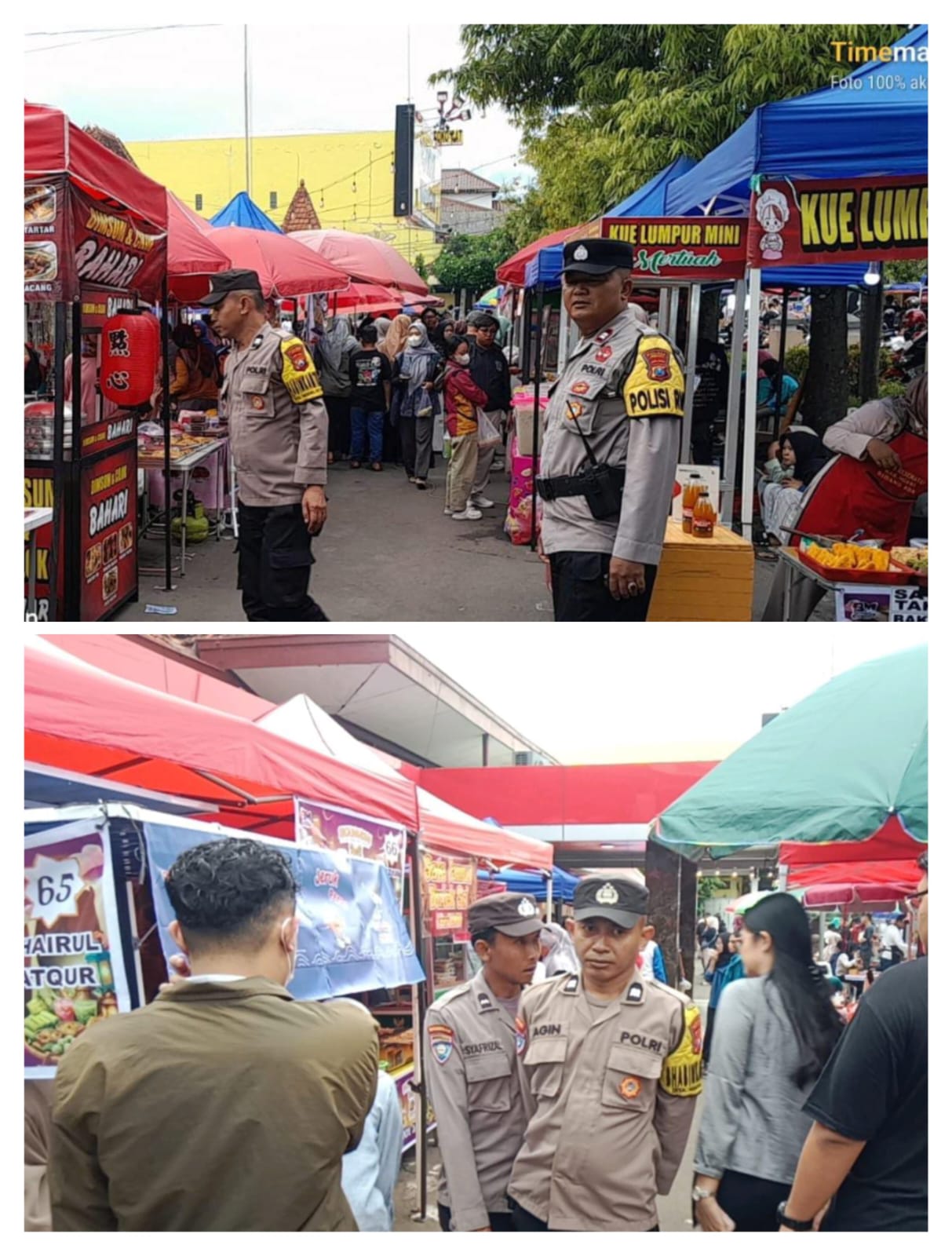 Polres Ngawi Patroli Pasar Pastikan Harga dan Stok Bapokting Aman
