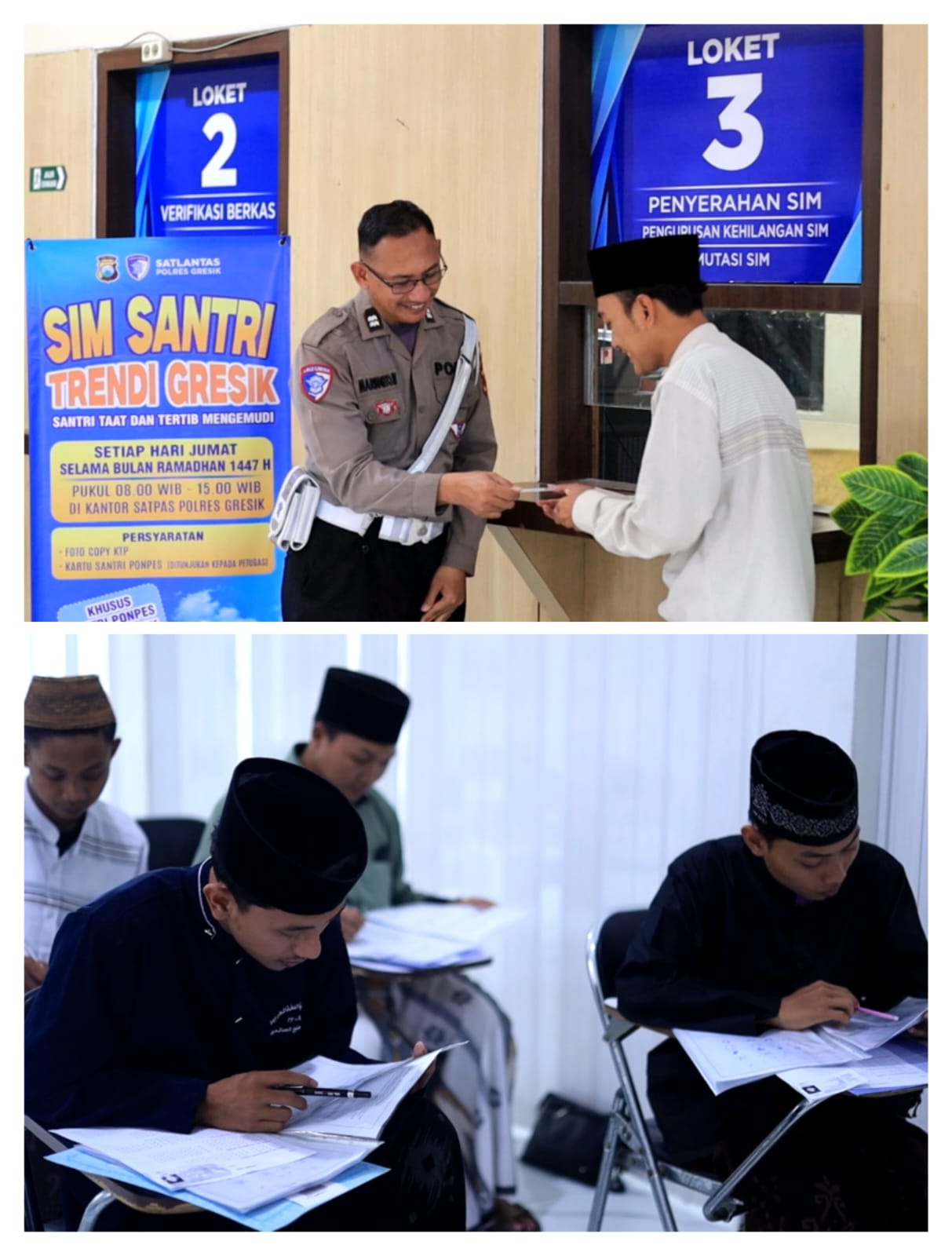 Polres Gresik Buka Layanan Khusus SIM Santri Trendi Selama Ramadhan