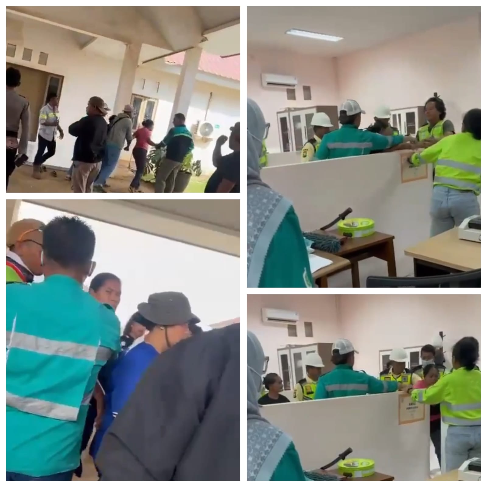 Ketegangan Memuncak, Warga Desa Kawasi Lama dan Kawasi Baru Adu Mulut Keras di Kantor PT Harita Group