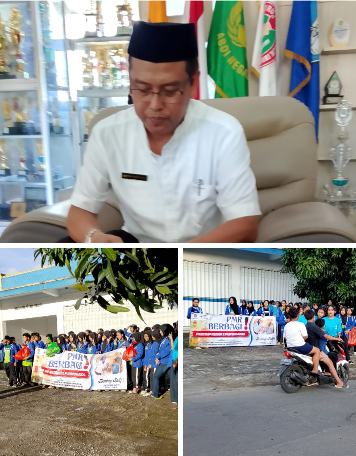 Bupati Banyuwangi Luncurkan Program PMR Berbagi Di Bulan Ramadhan, SMPN 2 Purwoharjo Berbagi 300 Bungkus Takjil