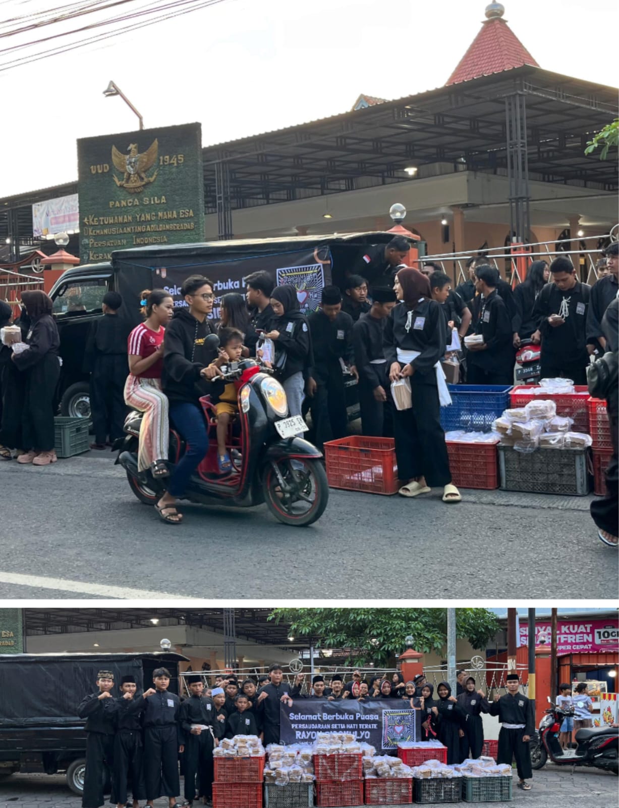 PSHT Rayon Sidomulyo Ranting Muncar, Cabang Banyuwangi Tebar 1.300 Takjil Wujud Kepedulian dan Semangat Berbagi di Bulan Ramadan