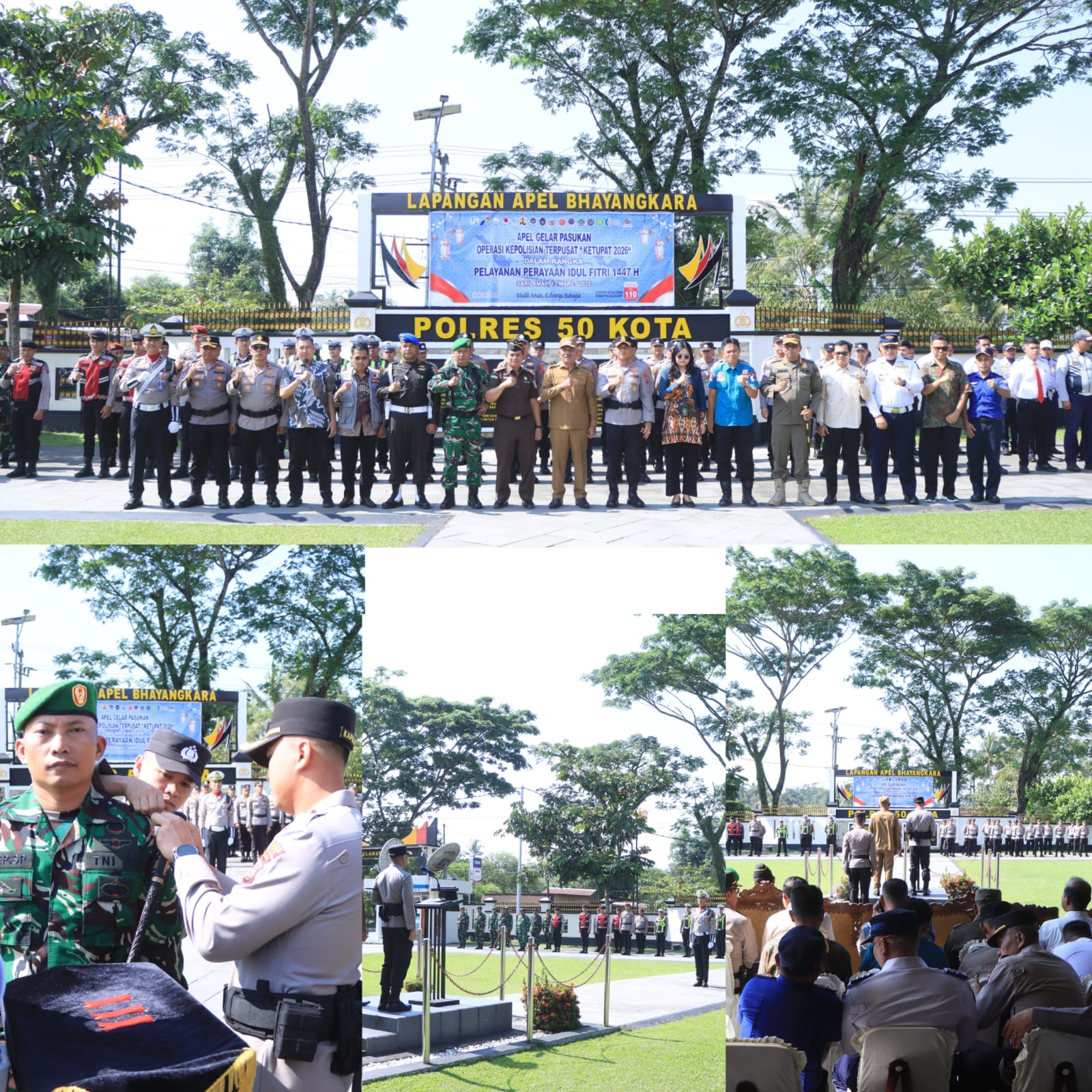 Polres 50 Kota Gelar Apel Persiapan Operasi Ketupat 2026 untuk Pengamanan Idul Fitri 1447 H