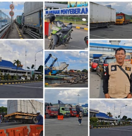 LALU LINTAS DI PELABUHAN ASDP KETAPANG TERPANTAU LANCAR, SEMPAT TERKENDALA TRUK PATAH GARDAN