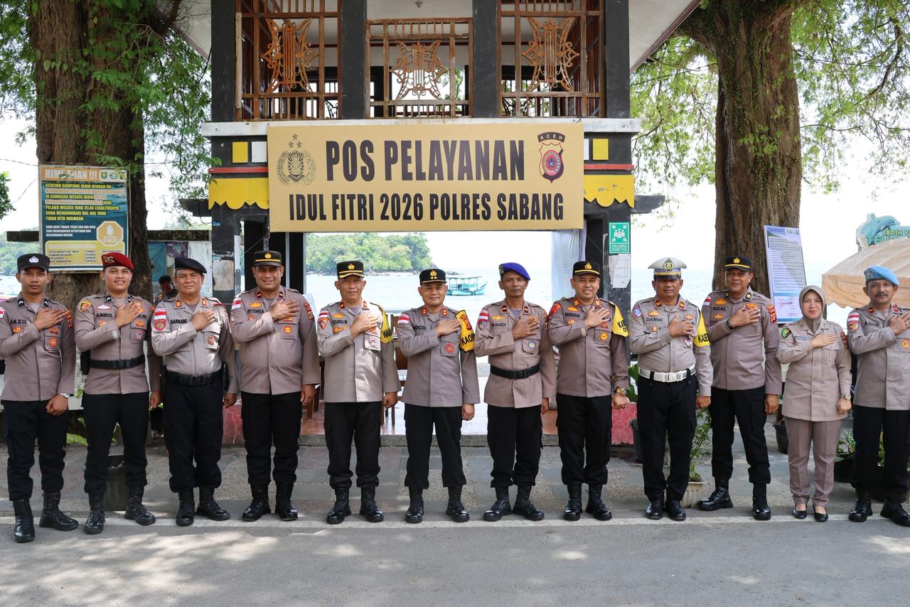 Kapolres Sabang Cek Kesiapan Pos Operasi Ketupat Seulawah 2026 di Wilayah Kota Sabang.