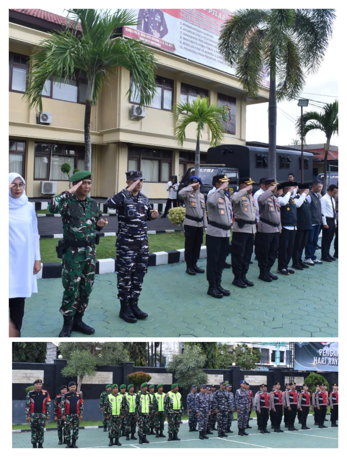 Anggota Kodim 0825/Banyuwangi Siaga di Malam Takbir: Sinergi TNI-Polri Jaga Kondusivitas Lebaran 1447/Hijriah