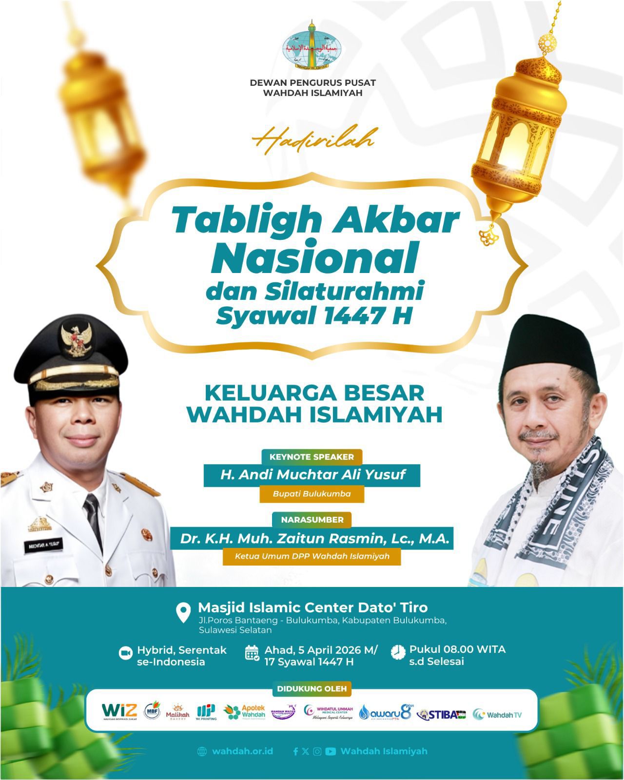 Tabligh Akbar Nasional Wahda Islamiyah Syawal 1447 H Siap di. Sambut DiBulukumba