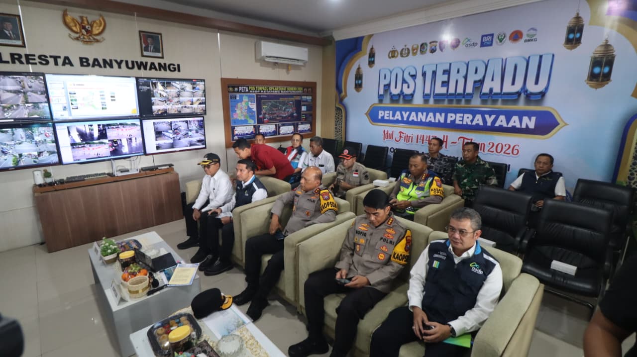 Kasdim 0825/Banyuwangi Pantau Kesiapan Arus Balik Lebaran 2026, Zoom Bersama Kapolri Soroti Antisipasi Lonjakan di Ketapang