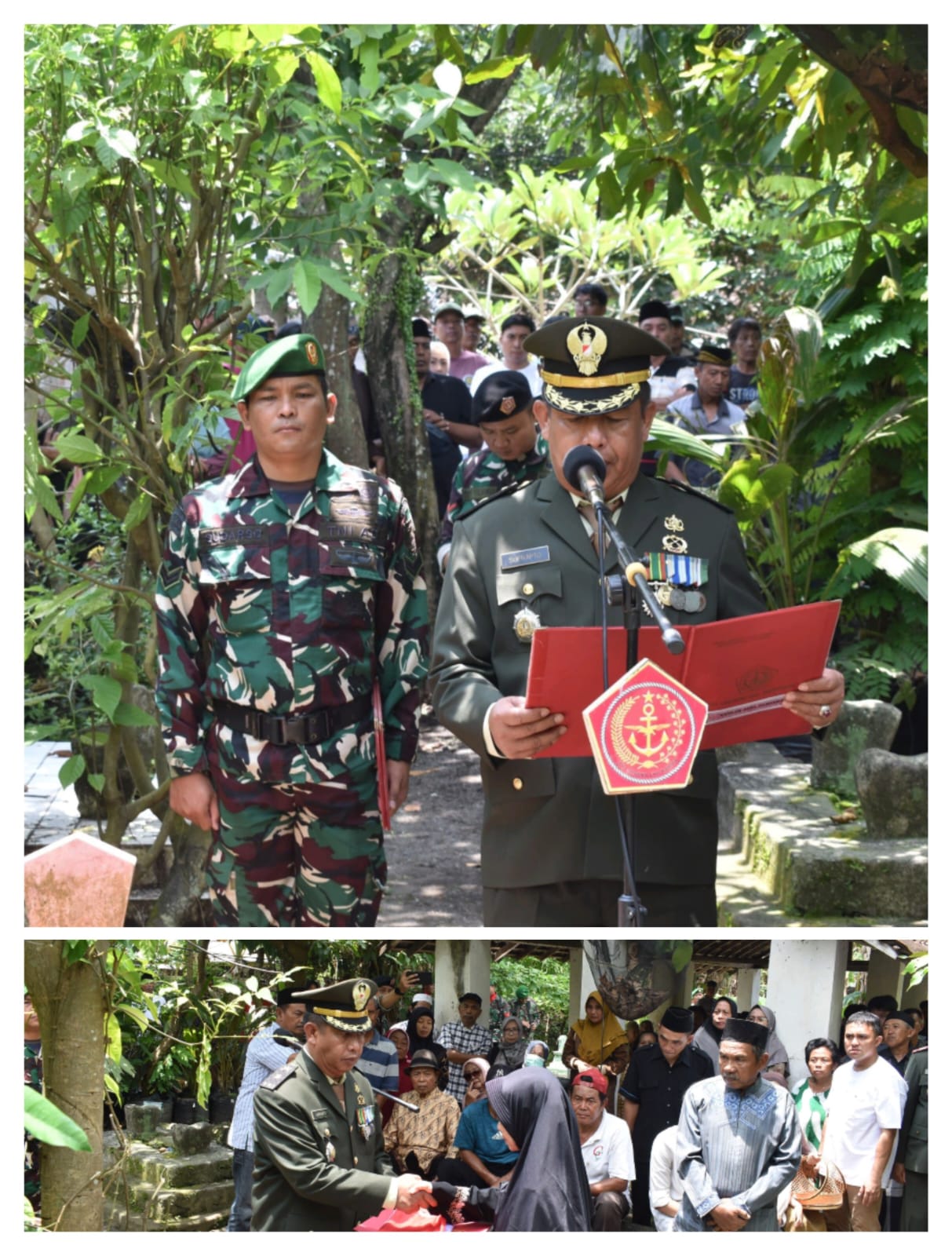 Kasdim 0825/Banyuwangi Pimpin Upacara Militer Penuh Khidmat, Penghormatan Terakhir untuk Kapten Cku (Pur) Rakup