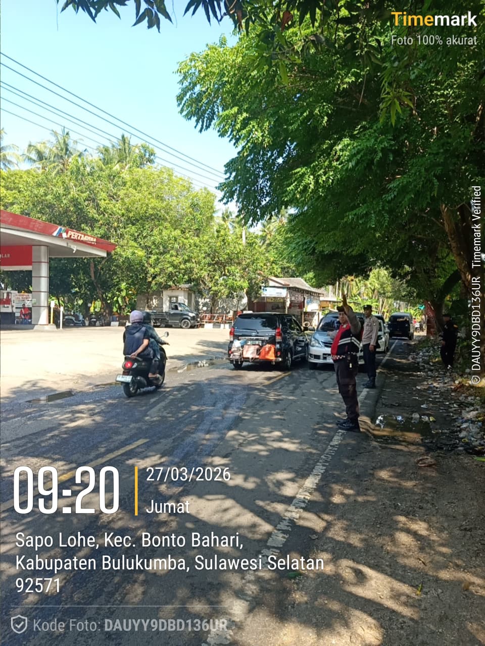 Jaga Kamtibmas, Seluruh SPBU di Bulukumba Dijaga Ketat Polisi.