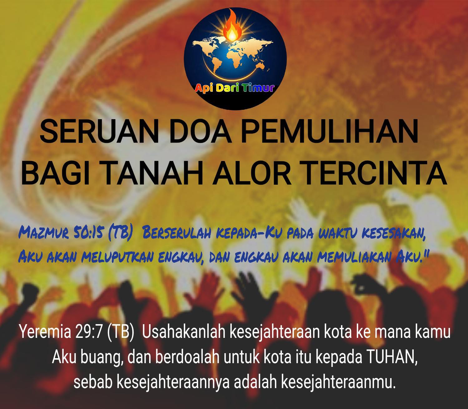 Seruan Doa Pemulihan Bagi Tanah Alor Tercinta