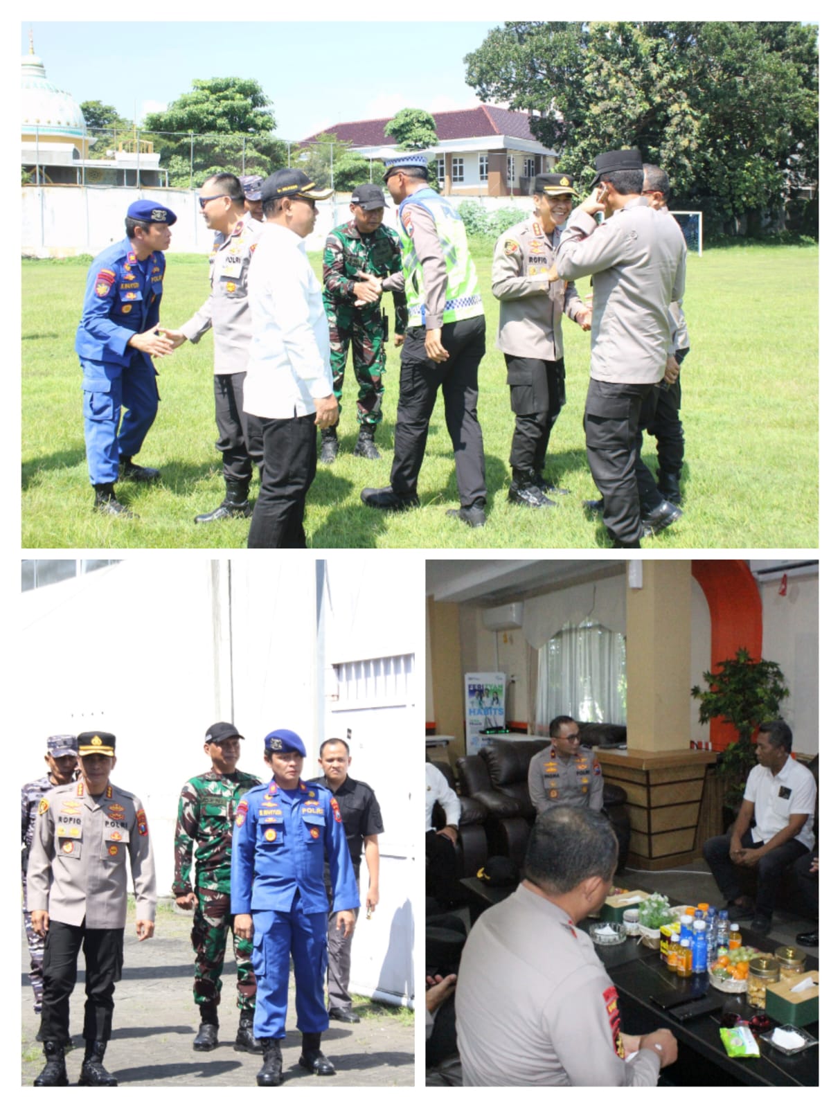 Pasiops Kodim 0825/Banyuwangi Dampingi Kunjungan Wakapolda Jatim di Ketapang, Sinergi Pengamanan Mudik Jadi Sorotan