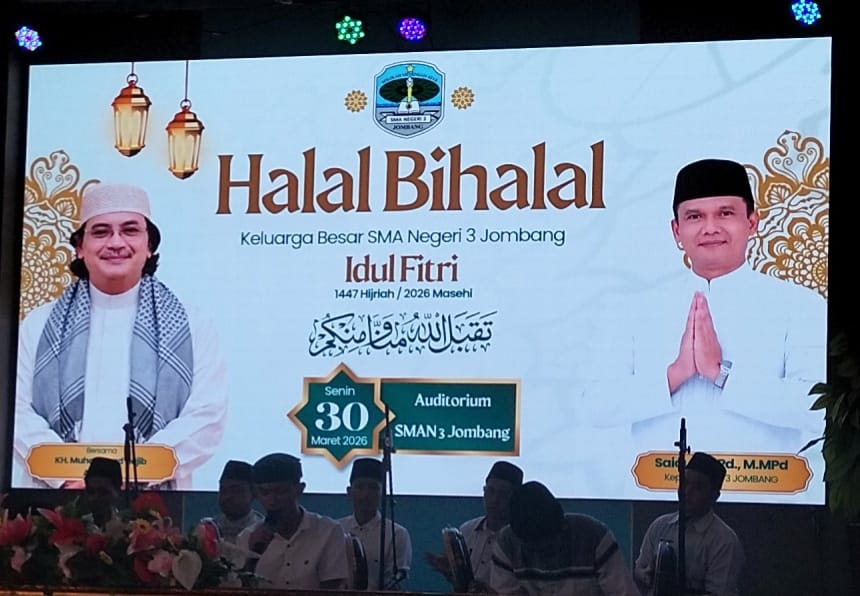 Perkuat Silaturahmi, SMA Negeri 3 Jombang Gelar Halal Bihalal:Siap Tingkatan Semangat Daya Saing Siswa Berprestasi*