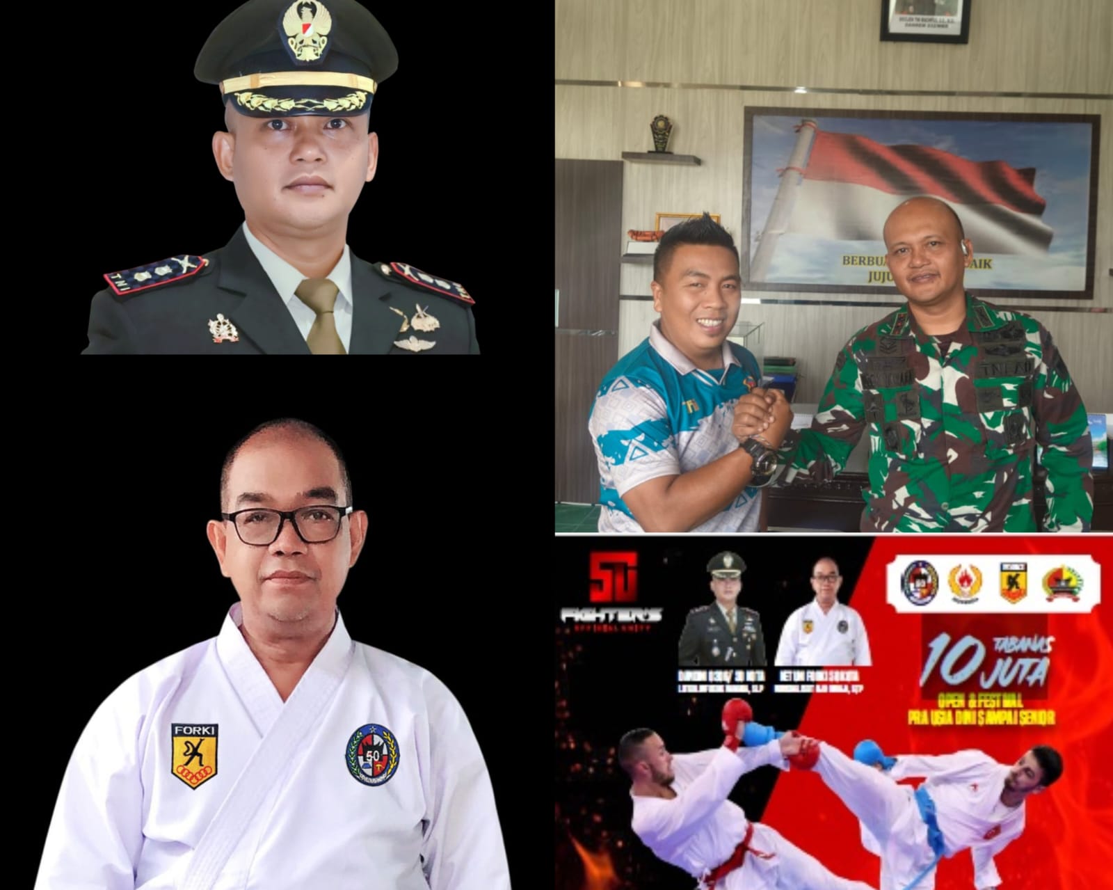 Ratusan Atlet Siap Beraksi, Kejuaraan Karate “50 Fighter Serie 1” Piala Dandim 0306 Digelar